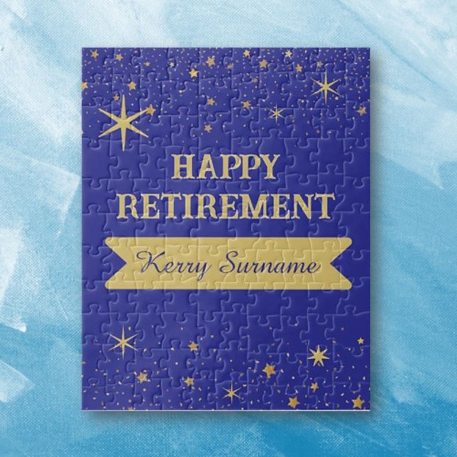 Puzzle Huge Congrats! Happy retirement Personalized  (Créateur téléchargé)
