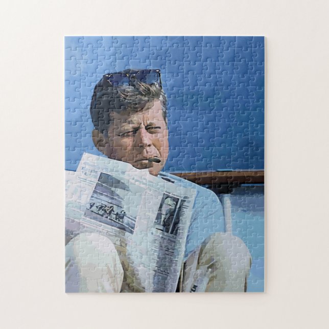 Puzzle Huile John F. Kennedy de peinture en pastel (Vertical)