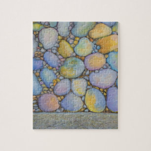 Puzzle Huile Pastel River Rocher et galets