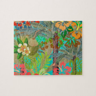 Puzzle Hula Vintage Floral Graphisme Floral Hawaii