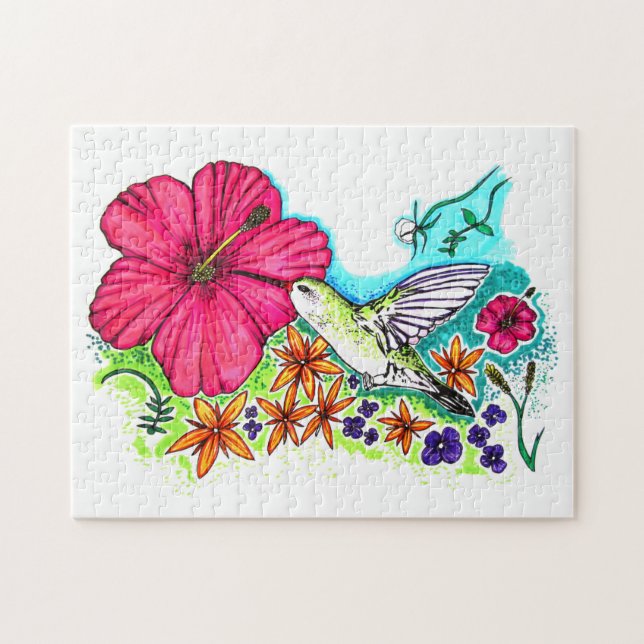 Puzzle Humming Bird (Horizontal)