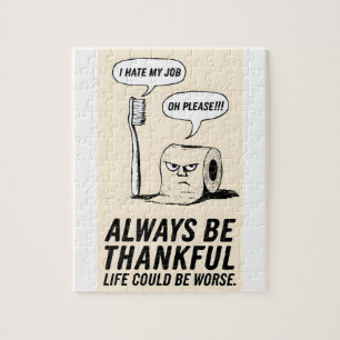 Puzzle Humour de bureau amusant : Toothbrush & Toilet Pap