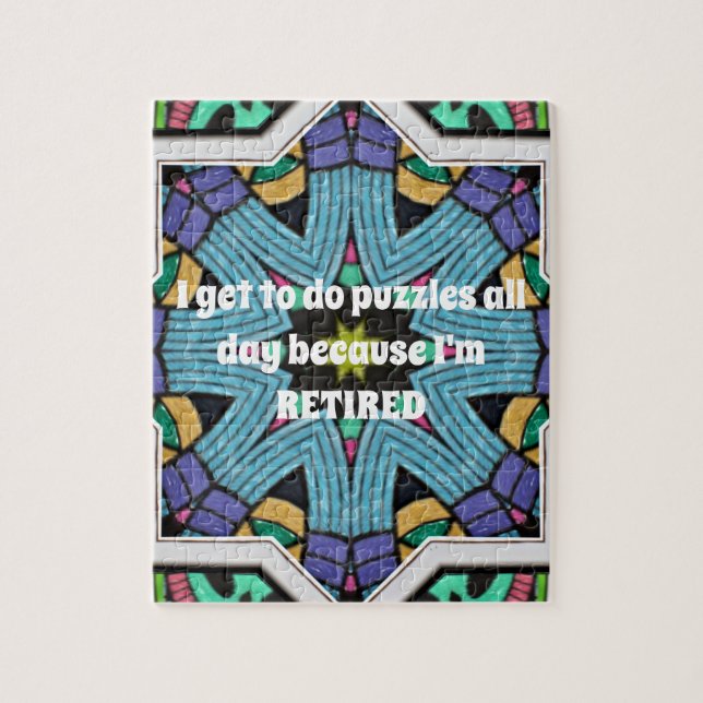 Puzzle Humour de retraite personnalisé Drôle cadeau de re (Vertical)