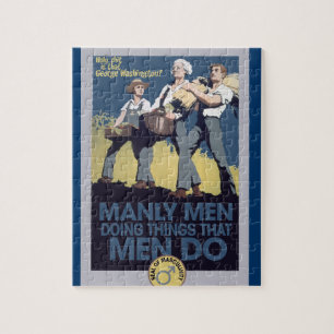 Puzzle Humour vintage Manly HOMMES