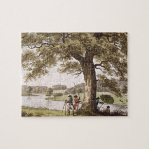 Puzzle Humphrey Repton examinant avec un théodolite