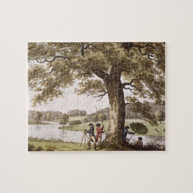 Puzzle Humphrey Repton examinant avec un théodolite (Horizontal)