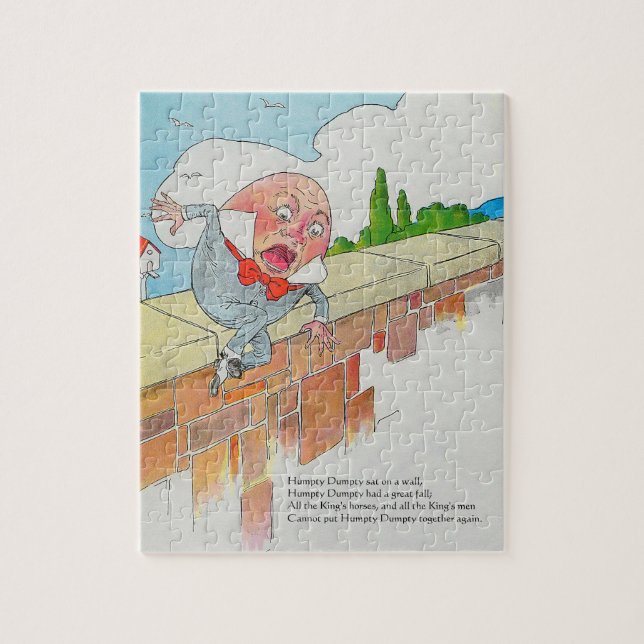 Puzzle Humpty Dumpty sur le mur mère oie rime (Vertical)