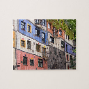 Puzzle Hundertwasser en photo de Vienne