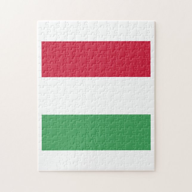 Puzzle Hungary Flag Emblem (Vertical)