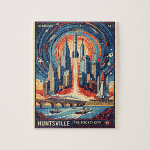 Puzzle Huntsville Alabama Rocket City Futuriste Espace