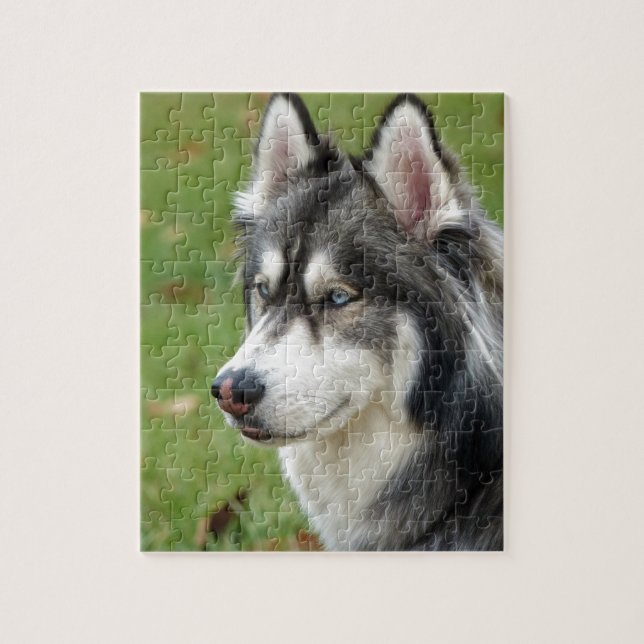 Puzzle Husky (Vertical)