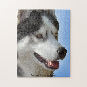 Puzzle Husky Eyes Personnalisé Sled Dog Puzzles