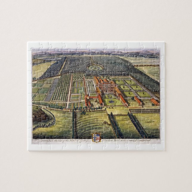 Puzzle Hutton Hall dans le comté de Cumberland a gravé b (Horizontal)