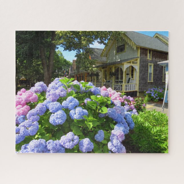 Puzzle Hydrangée bleue et rose - Martha's Vineyard Jigsa (Horizontal)
