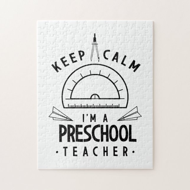 Puzzle I Am A Preschool Teacher (Vertical)
