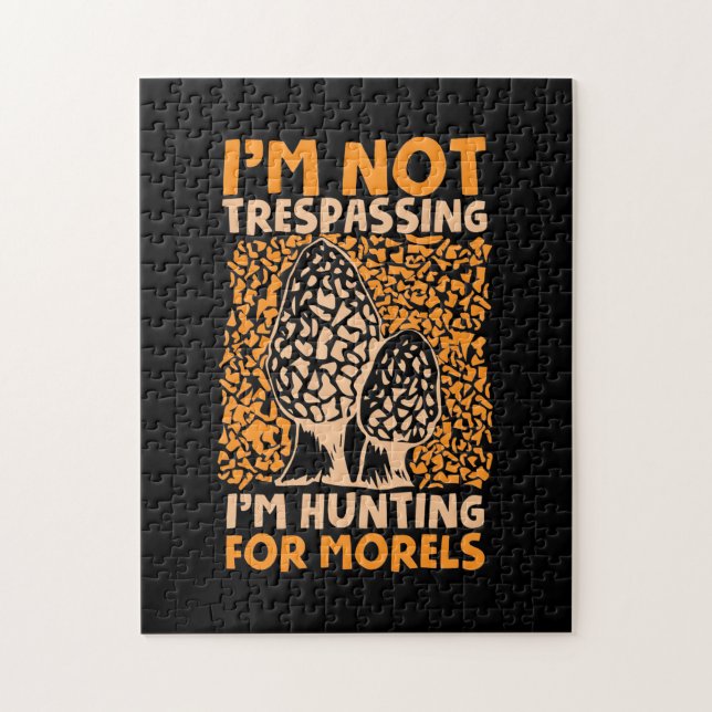 Puzzle I Am Hunting For Morels (Vertical)