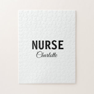Puzzle I am nurse medical expert add your name text simpl