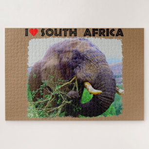 Puzzle I Heart Afrique du Sud Bull Elephant