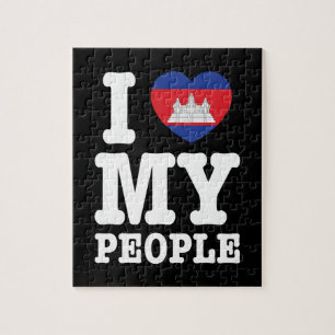 Puzzle I Heart (Love) My Khmer People