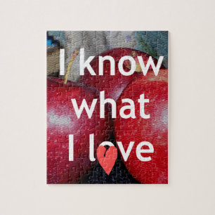 Puzzle "I Know What I Love" - Design à thème Apple