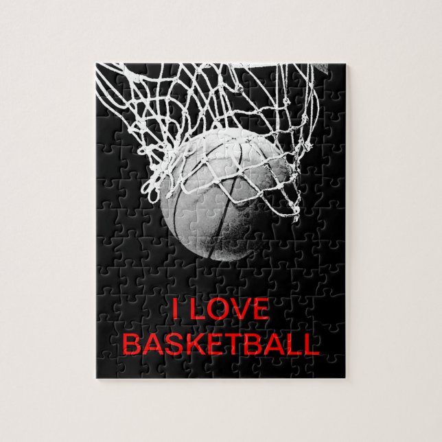 Puzzle I Love Basketball (Vertical)
