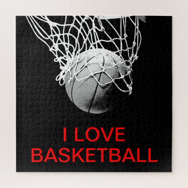 Puzzle I Love Basketball (Vertical)