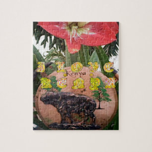 Puzzle I Love kenya Hakuna Matata cadeaux