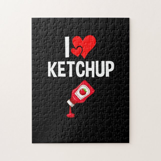 Puzzle I love ketchup (Vertical)