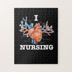 Puzzle I Love Nursing Heart Anatomie Médicale