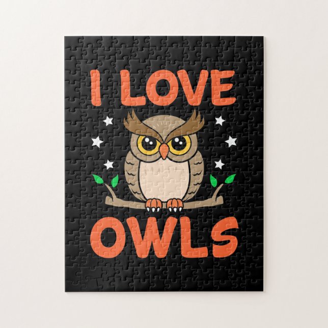 Puzzle I Love Owls (Vertical)