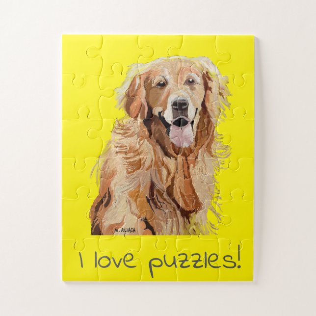 Puzzle I Love Puzzles, Beautiful Dogs et Fun (Vertical)