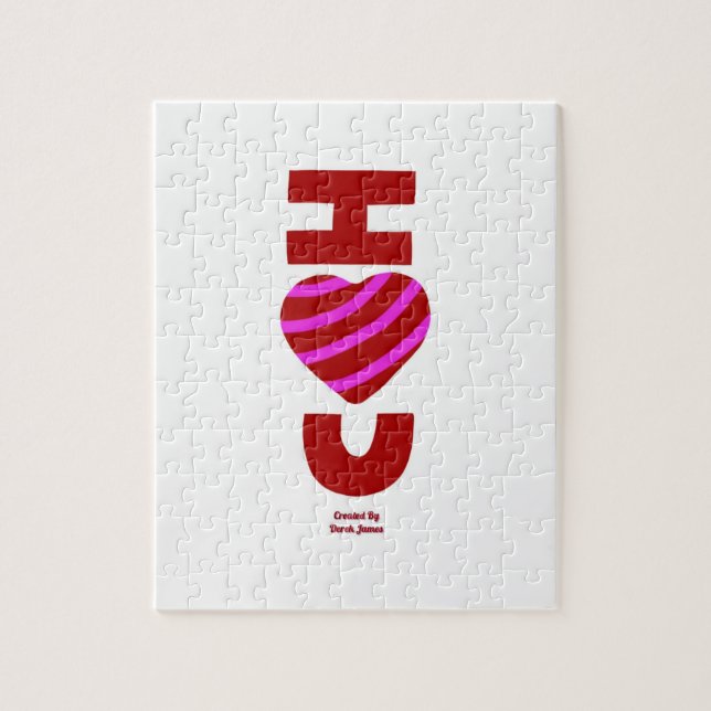 Puzzle I Love You 20,3 cm x 25,4 cm (Vertical)