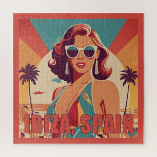 Puzzle Ibiza, Espagne Affiche de voyage