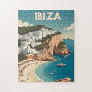 Puzzle Ibiza, Espagne Affiche de voyage