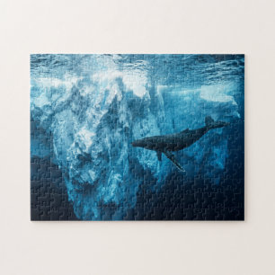 Puzzle Iceberg sous-marin et une baleine à bosse