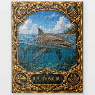 Puzzle Ichthyosaurus, Objet de Famille Bijou Art