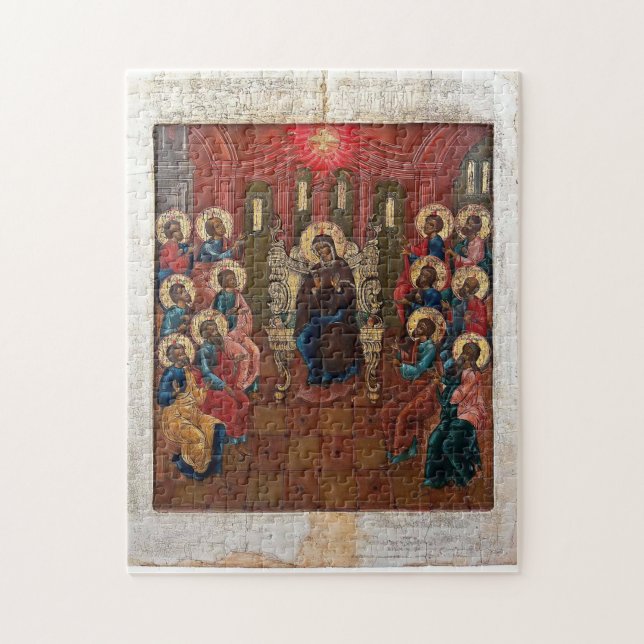 Puzzle Icône byzantine orthodoxe de la Pentecôte (Vertical)