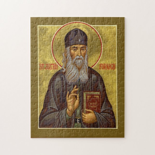 Puzzle Icône chrétien orthodoxe St. Justin Popovic (Vertical)
