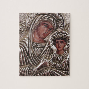 Puzzle Icône de mère et d'enfant, Madonna et Jésus en
