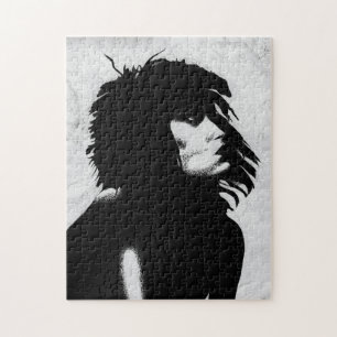 Puzzle Icône de portrait de femme gothique Goddess Fashio
