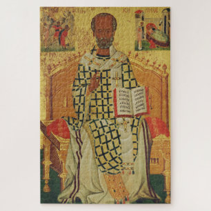 Puzzle Icône orthodoxe byzantine de saint Nicolas de Myre
