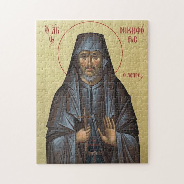 Puzzle Icône orthodoxe chrétienne de St. Nikephoros le Lé (Vertical)