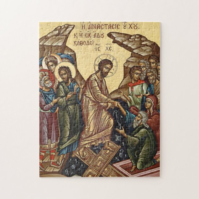 Puzzle Icône orthodoxe chrétienne du Christ ressuscité (Vertical)