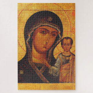 Puzzle Icône orthodoxe de Notre-Dame de Kazan