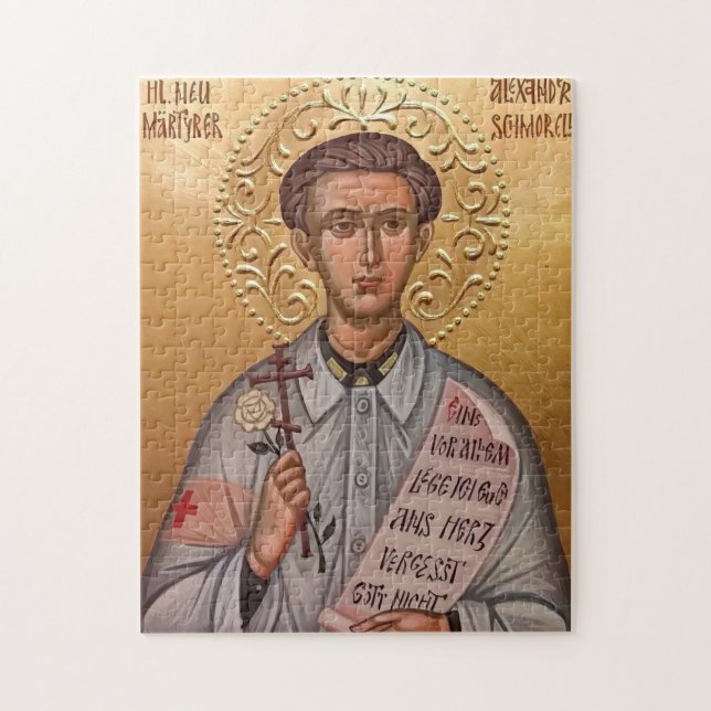 Puzzle Icône orthodoxe du Saint Martyr St. Alexandre Schm (Vertical)