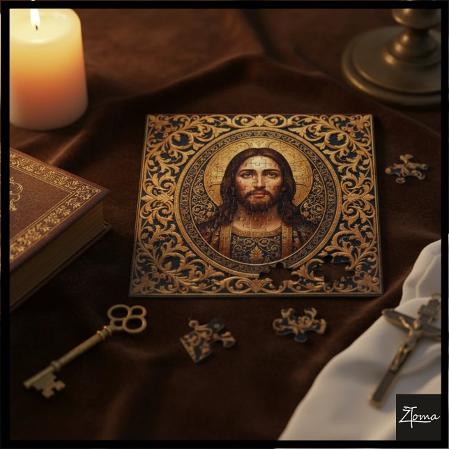 Puzzle Icône sacrée dorée - Jésus (Créateur téléchargé)