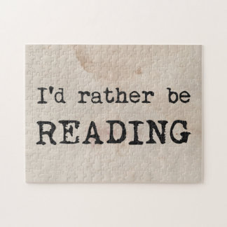 Puzzle I'd Rather Be Reading