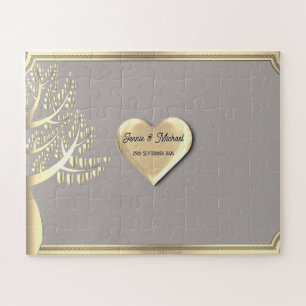 Puzzle Idée de livre d'or de mariage personnalisé avec pu