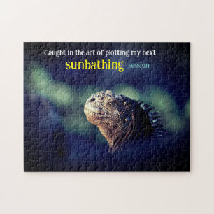 Puzzle Iguane marin pris sur le fait