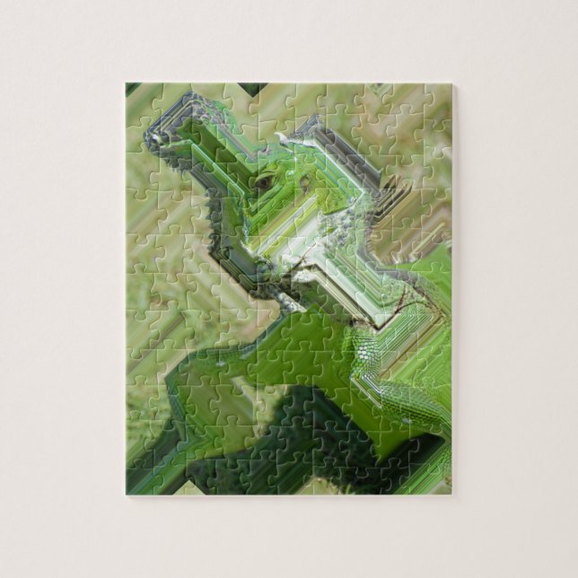 Puzzle Iguane vert (Vertical)
